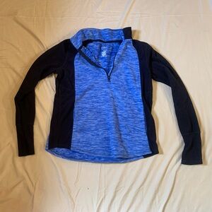 St. John's Bay Blue + Black Pullover